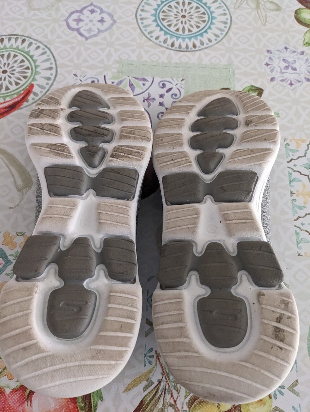 Skechers Go Walk Gray Knit Slip-On Casual Shoes - Picture 7 of 7